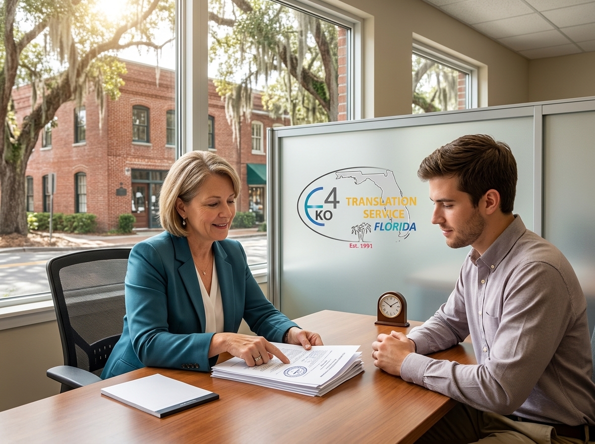 Certified document translation in Alachua, FL