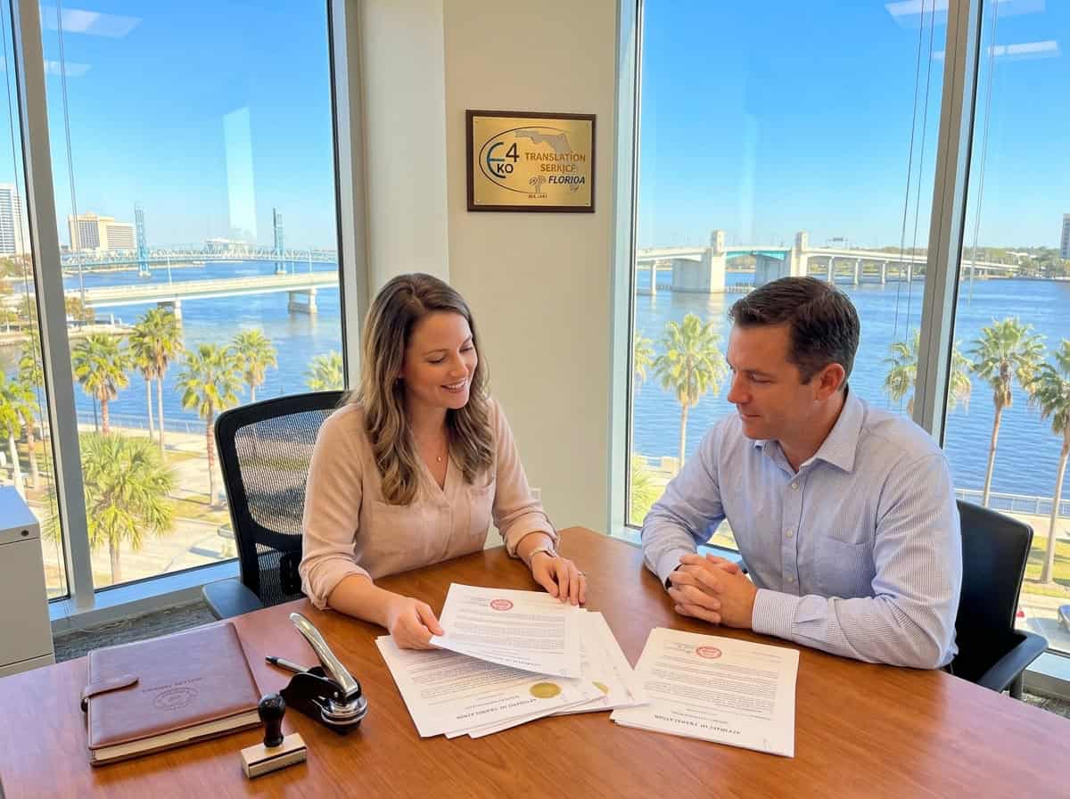 Certified document translation in Jacksonville, FL